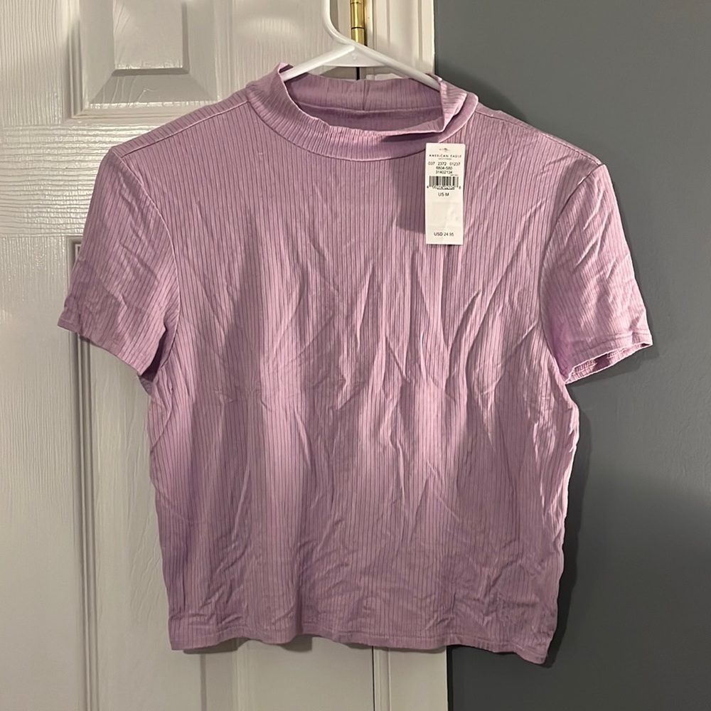 American eagle lavender colored baby tee